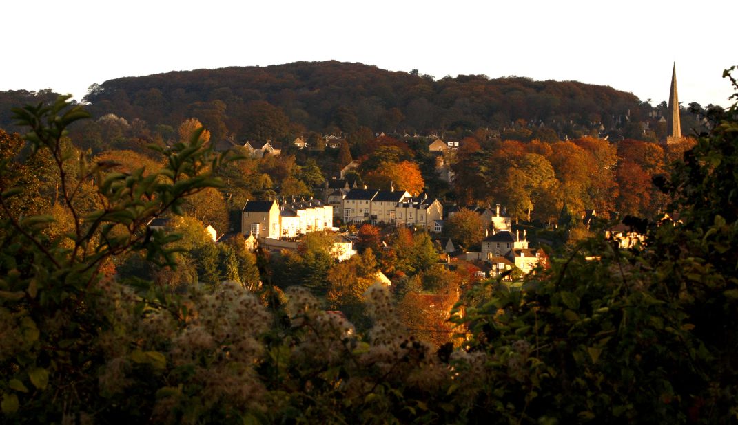 With rolling green fields and charming villages, Cotswolds is the largest of the 38 designated Areas of Outstanding Natural Beauty in England and Wales. Painswick (in the picture) is one of area's historic towns.