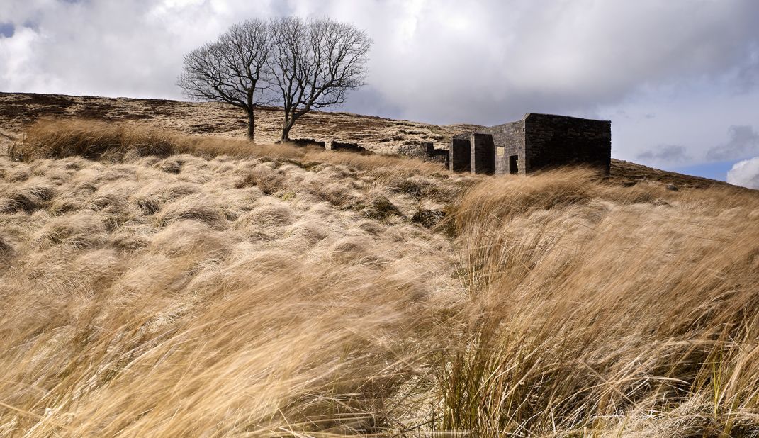 Top Withins (pictured here) is a ruined site on Haworth Moor. It's said that the wild moorland inspired Emily Bronte's "Wuthering Heights" when the Bronte sisters lived here.