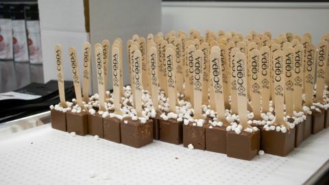 One of CODA Signature's products is cannabis-infused "hot chocolate on a stick".