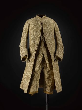 This silk velvet suit was for a little boy, and may have belonged to the son of Thomas Hamilton, 7th Earl of Haddington. <br /><br />Children's dress at this time is particularly interesting as until the late 18th century, children of the upper classes were dressed to imitate their parents. Seeing the extravagant adult male fashions of the mid-18th century in miniature is fascinating. <br /><br />It's hard for us to imagine today, but it wasn't until the time of the Enlightenment that children's dress emerged as a distinct type. 