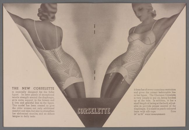 Advertising brochure for Charnaux 'Anotex' corsetry, c.1934