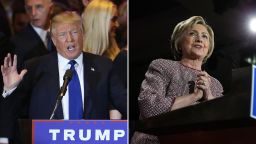 Donald Trump Hillary CLinton new york primary wins composite