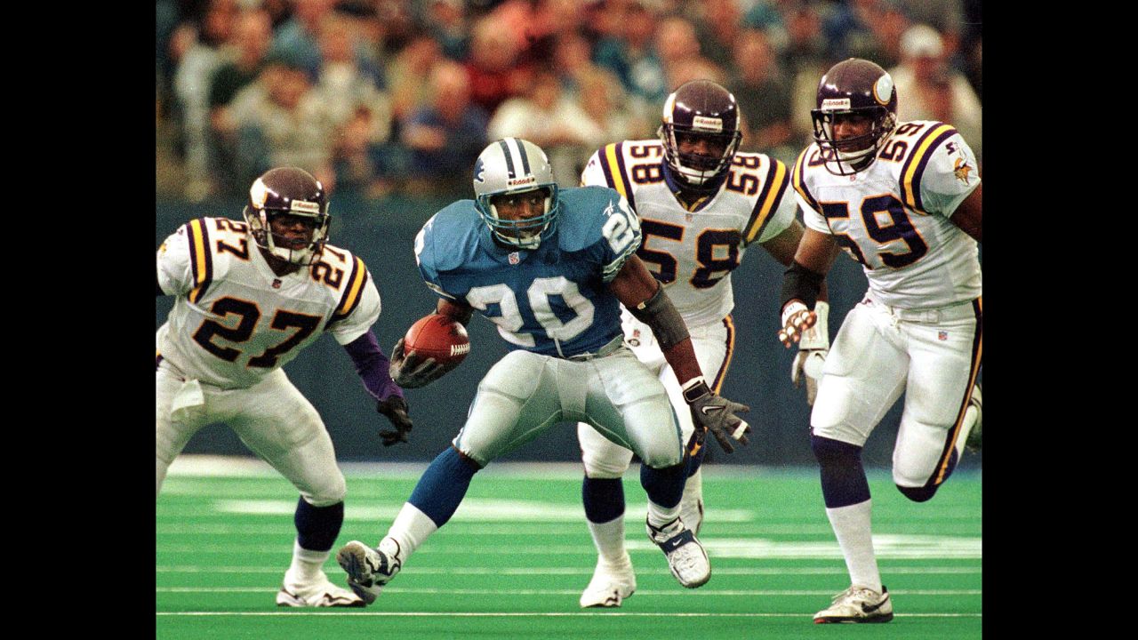 Detroit Lions running back Barry Sanders stunned the sports world when he announced his retirement from the NFL at age 31. He was 1,457 yards short of Walter Payton's career rushing record of 16,726, which was then the all-time record. Sanders, who was inducted into the Pro Football Hall of Fame in 2004, is now third on the all-time rushing list.