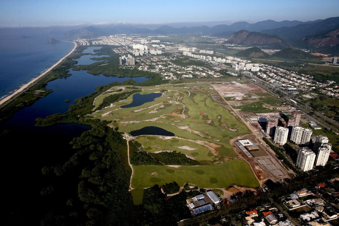 The Rio Olympic golf course in the Barra district has been dogged by controversy.