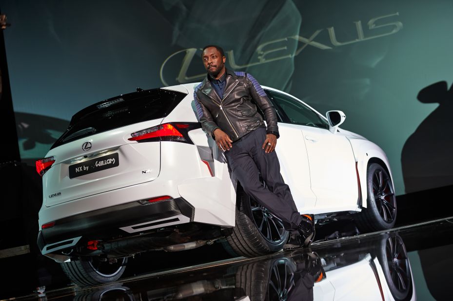 Producer and musician will.i.am unveiled his own bespoke version of the new Lexus NX in 2014. It featured an ultra-wide body kit with brushed aluminum and carbon vinyl details, plus matt pearl white paint. There was also a custom-built steering wheel and hand-embroidered Nappa leather interior boasting the 'willpower' logo.<br />