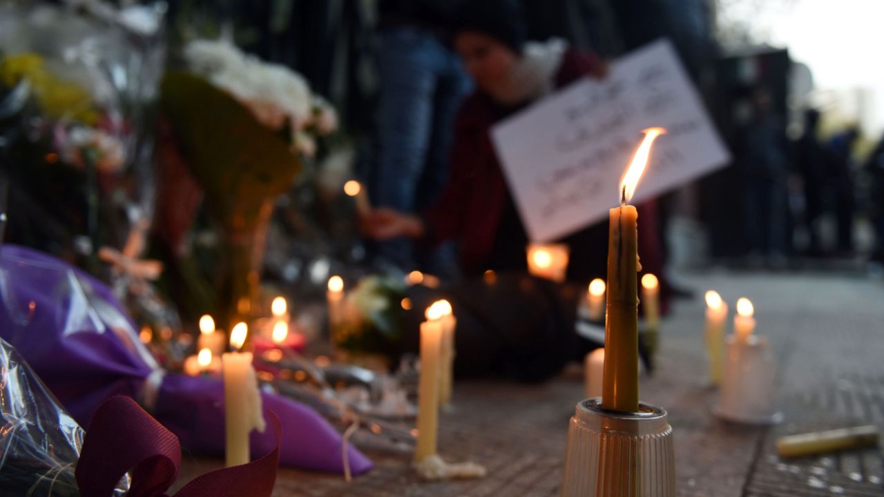After Regeni's body was found, there was a memorial for him outside Italy's embassy in Cairo.