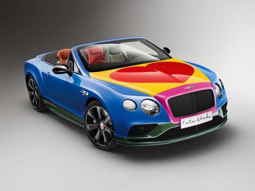British artist Peter Blake has given a new look to a Bentley Continental GT V8 S Convertible.<br />The car will go up for auction on June 24 at the Goodwood Festival. Blake is not the only artist to have been commissioned by a car marque. Swipe though the gallery above to see other notable creative collaborations. 