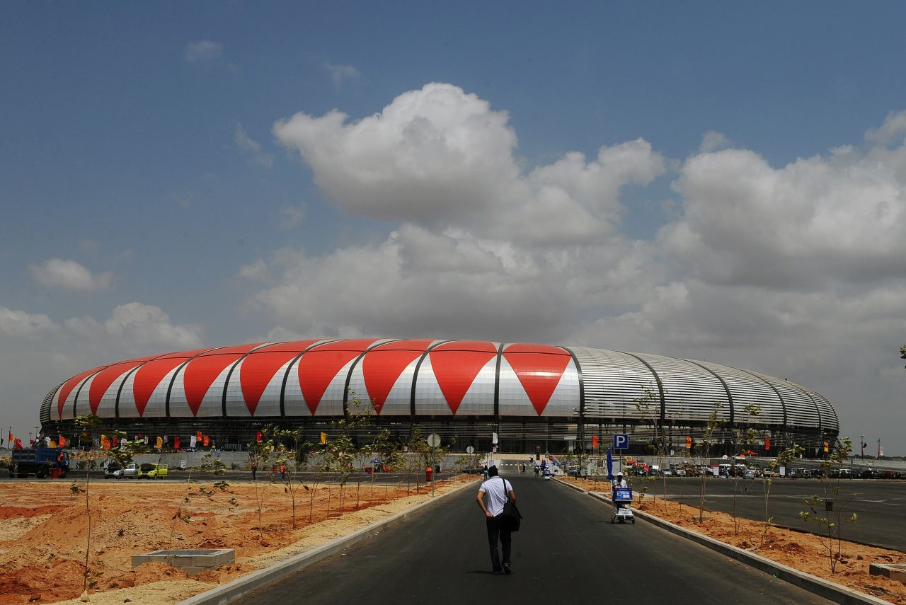 'Stadium diplomacy' has been another feature of Chinese investment, with new arenas in Cameroon, Ghana, and Angola's November 11 stadium in Luanda (pictured).