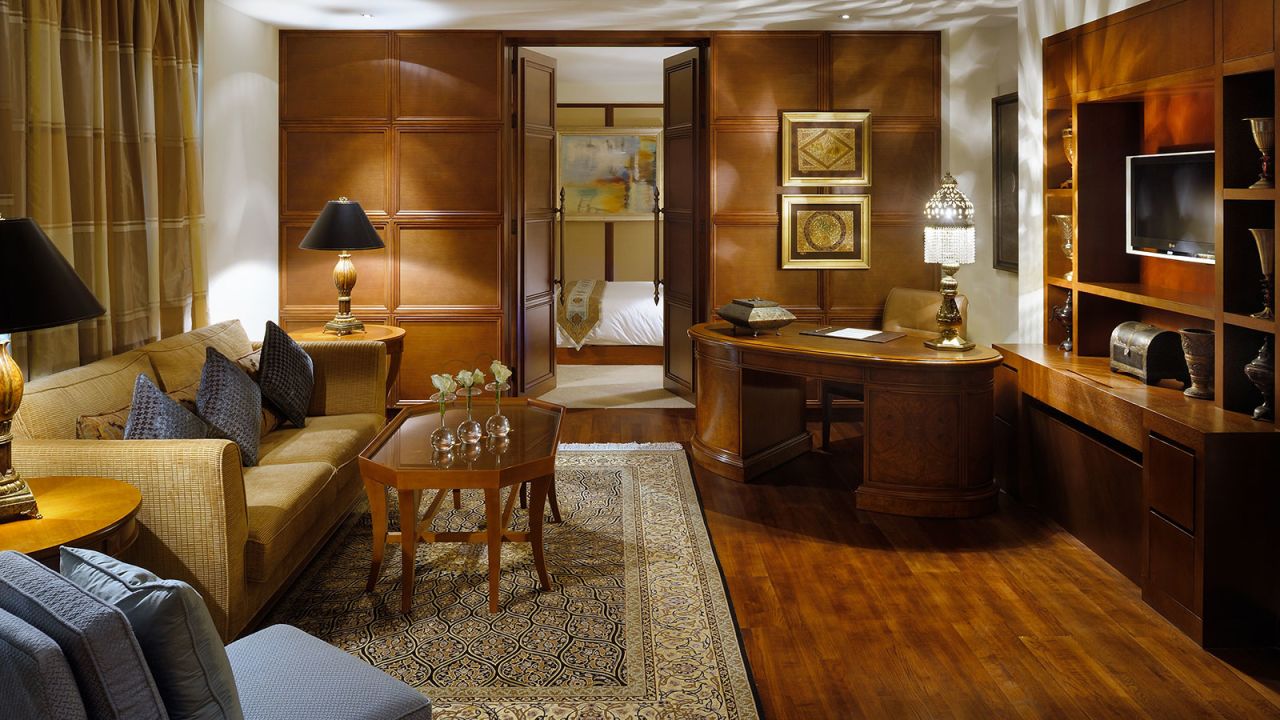 Room with a view. Or even two views: Imperial Suite, The Palace Downtown, Dubai.