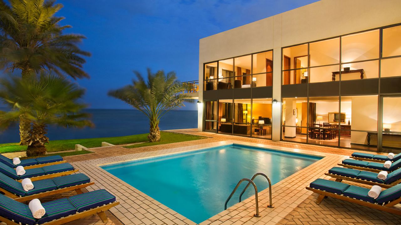 Splashy and flashy: The Royal Villa's private pool.