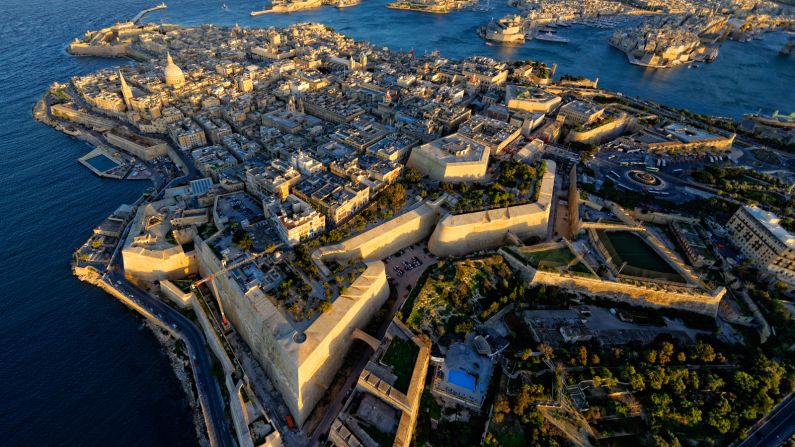 Malta Airport tops the list for the first time this year. "Approached from a churning blue sea, the tiny, isolated rocky island nation suddenly appears," says PrivateFly judge Joe Sharkey.  