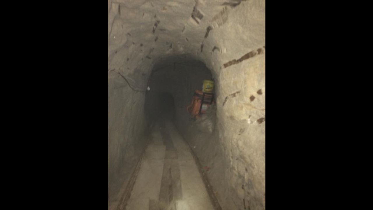 Federal officials say the tunnel stretches from Tijuana, Baja California, Mexico to Otay Mesa, about 500 yards north of the U.S.-Mexico border.