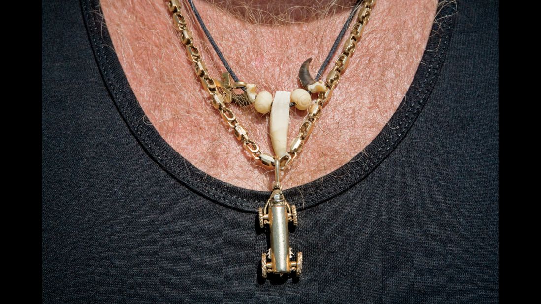 This solid-gold buggy pendant was designed by a local jeweler for $1,600.