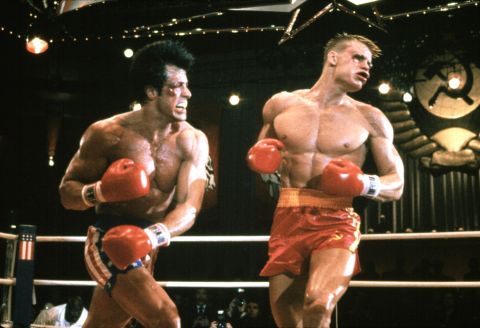 Hey, your name is Rocky Balboa and a super-scary Soviet boxer named Ivan Drago kills your best friend Apollo Creed during a boxing match, see? What are ya gonna do about it? Challenge him to a mano-a-mano, globally broadcast revenge match, OF COURSE!  Arguably, "Rocky IV" is the masterpiece of Sylvester Stallone's long-running franchise. Why? Three things: Glitter, glory and guts. 