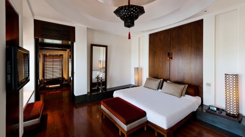 High ceilings, high class -- The Chedi Muscat's Chedi Club Suite.