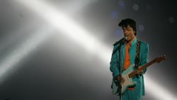 MIAMI GARDENS, FL - FEBRUARY 04:  Musician Prince performs during the "Pepsi Halftime Show" at Super Bowl XLI between the Indianapolis Colts and the Chicago Bears on February 4, 2007 at Dolphin Stadium in Miami Gardens, Florida.  (Photo by Doug Pensinger/Getty Images) *** Local Caption *** Prince