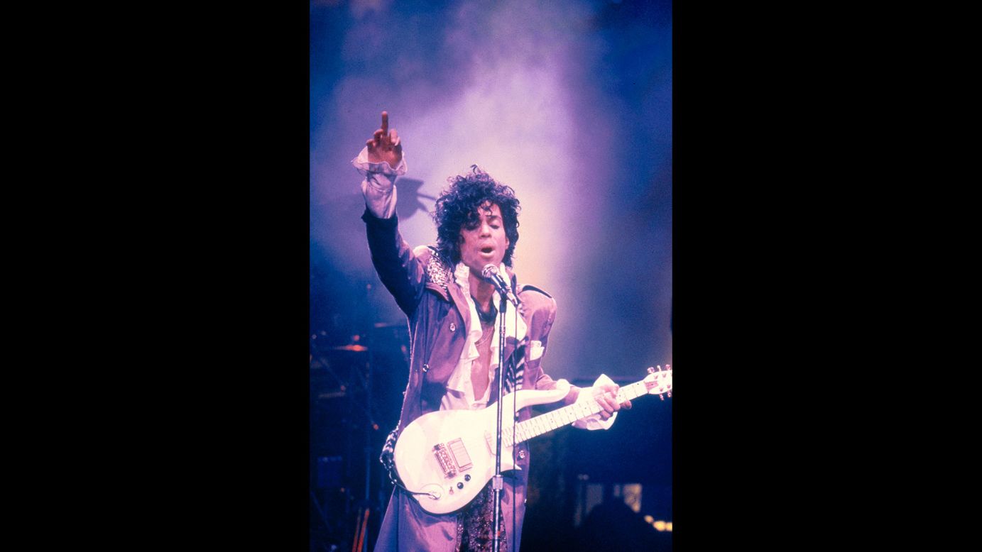 Prince performs in New York in 1984. Controversy followed the singer and that, in part, made his fans adore him more. His 1984 song, "Darling Nikki," details a one-night stand and prompted the formation of the Parents Music Resource Center. Led by Al Gore's then-wife, Tipper Gore, the group encouraged record companies to place advisory labels on albums with explicit lyrics. 