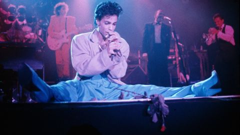 Prince performs in London in 1986.