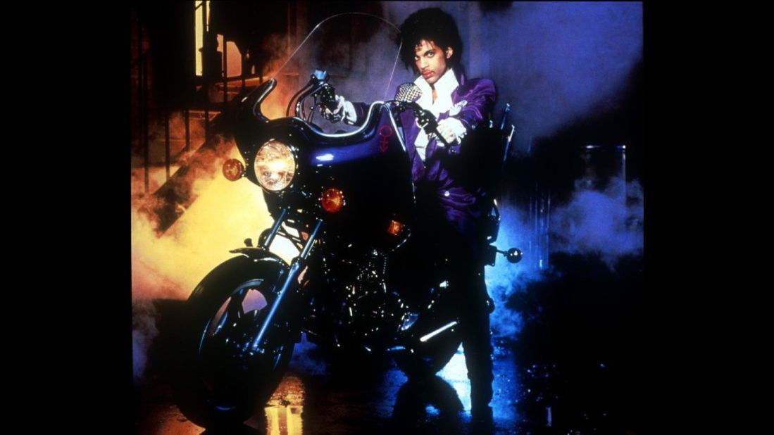 "Purple rain, purple rain" -- The color which he became known for was best represented in the 1984 film "Purple Rain".