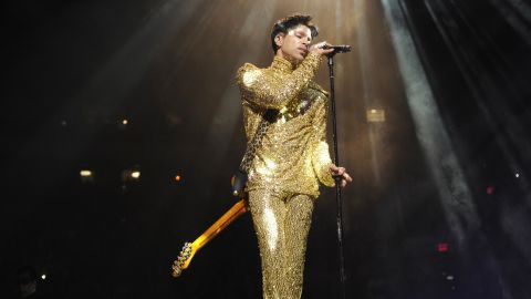 Never afraid to shine -- Wearing a head-to-toe sequined ensemble when he performed at Madison Square Garden in 2011.<br />