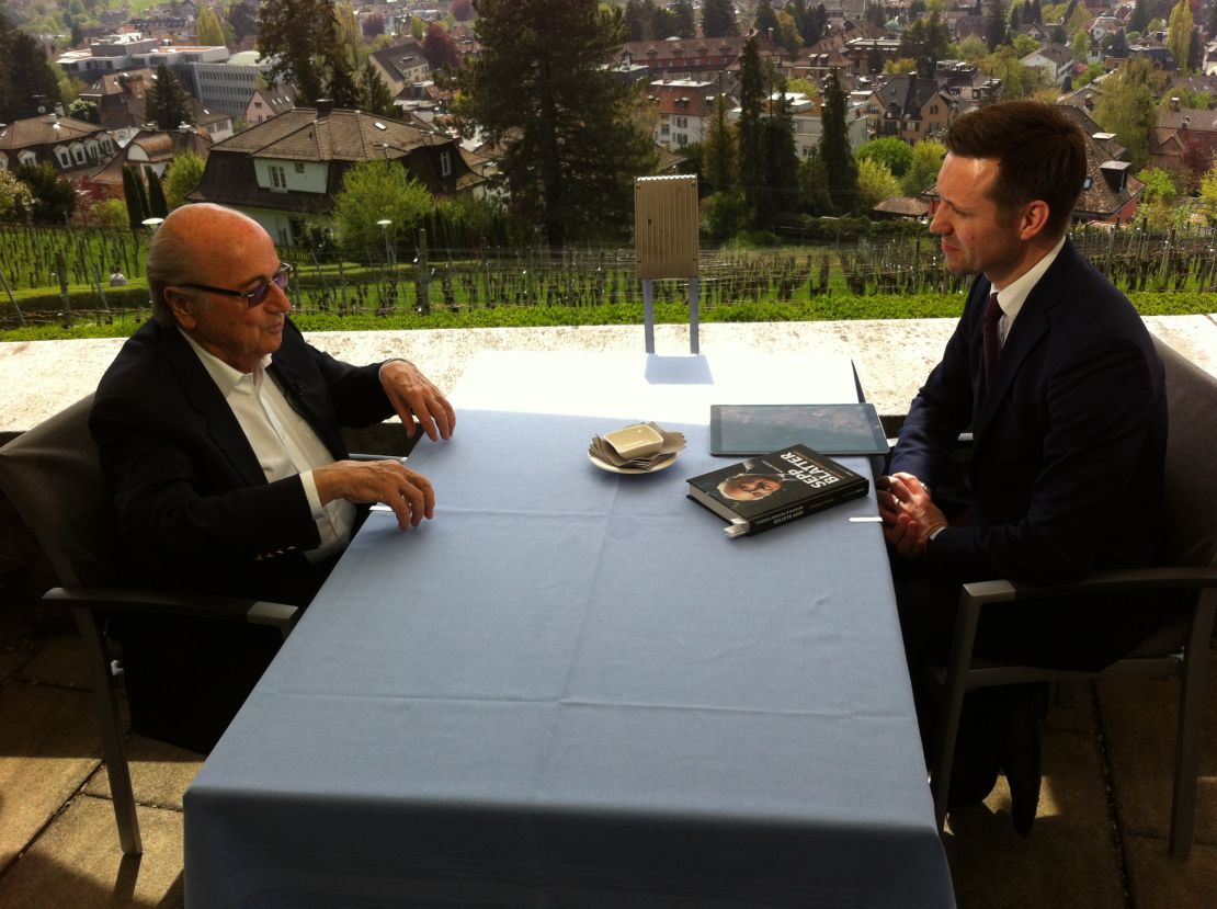Former FIFA president, Sepp Blatter, speaks to CNN's Alex Thomas.