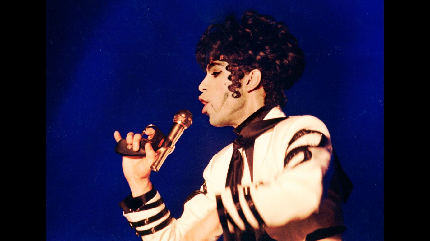 Prince performs at the Globe Arena in Stockholm in 1993.