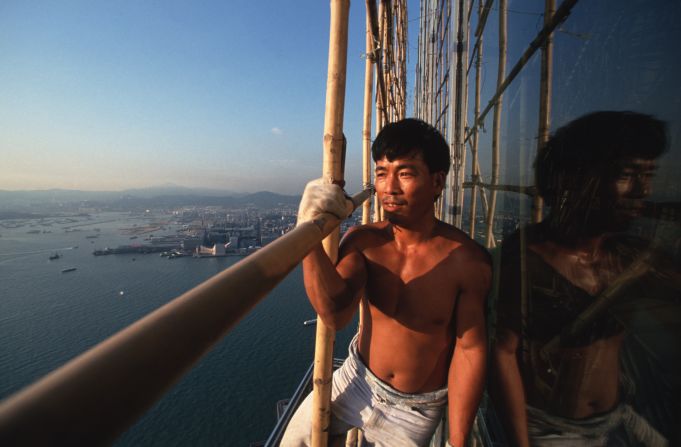 The job requires several years of training. Hong Kong even has a bamboo scaffolding school, run by the city's Construction Industry Council.