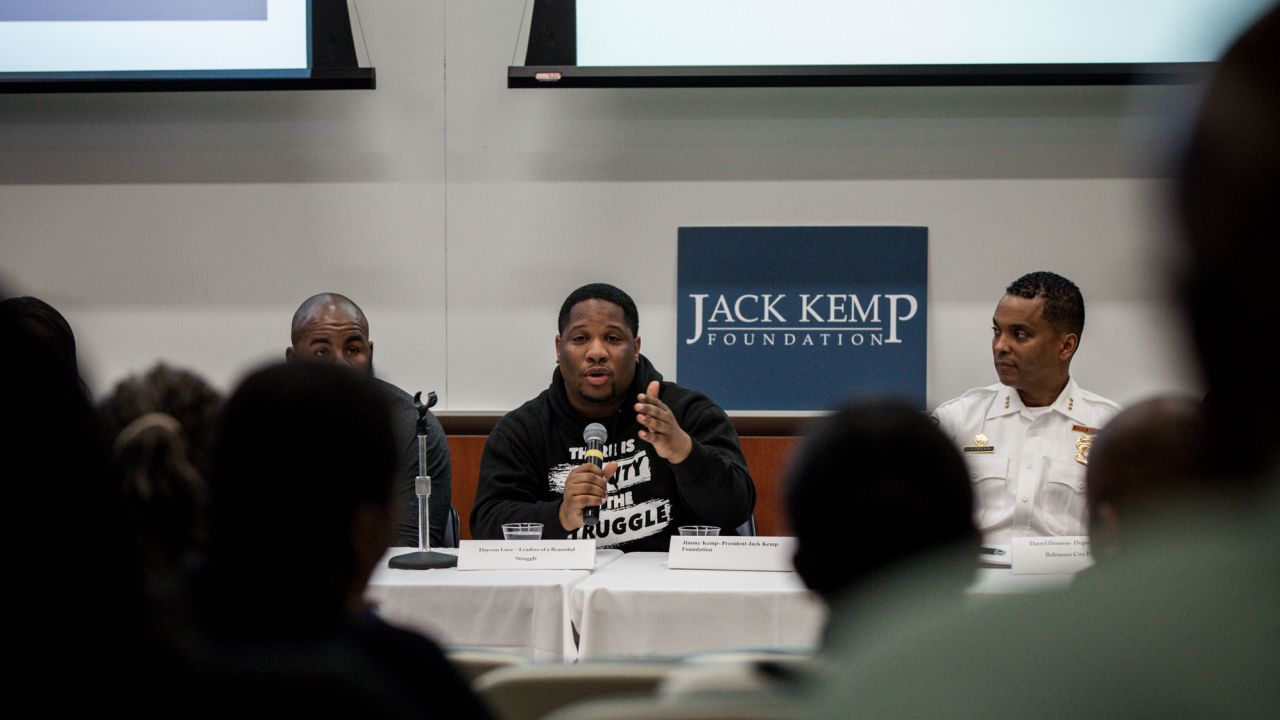 Dayvon Love, an activist with Leaders of the Beautiful Struggle, discusses tension between Baltimore's black community and its police. After last year's riot, the murder rate spiked in part because the community stopped providing police tips.