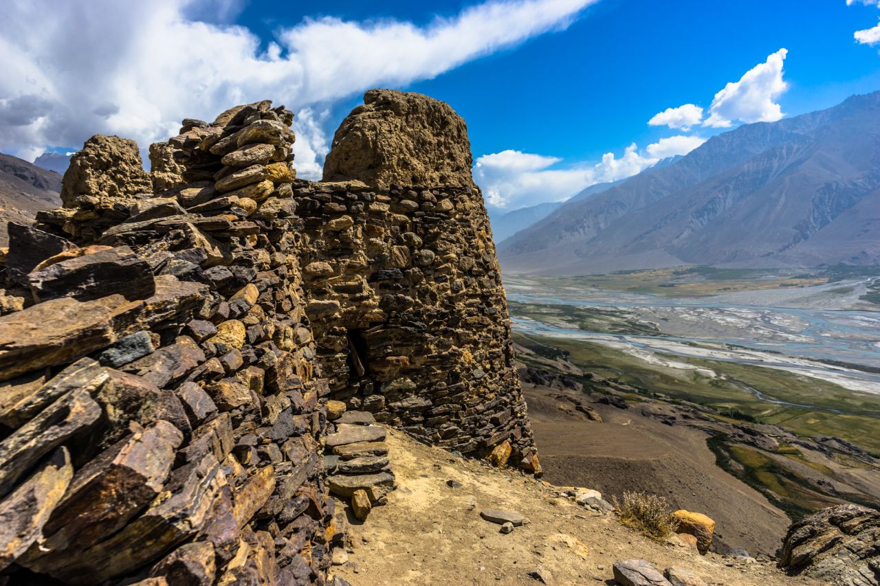 The Wakhan Corridor is home to dozens of ruined fortresses. Some, like this watchtower in Yamchun, are over 2,200 years old.