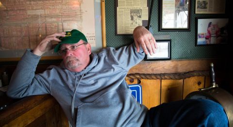 Most days, you can find Tim Wiles sitting in the corner of the Swannie House, a bar in Buffalo that he has owned for more than 30 years. Born and raised in the city, the 60-year-old said everyone fled after the big steel mills in the area closed. "Anybody that graduated from college, the only thing they could do was get out," he said. The city had gone through such hard times, he says, that when the 2008 financial crisis hit, some in his community hardly felt it: "We didn't suffer because we'd been suffering for so long." Wiles thinks Trump is the most qualified presidential candidate, and he is furious about efforts within the Republican Party to stop the GOP front-runner from getting the nomination. "If the Republicans don't lay off this man, I will never vote Republican," he said. 