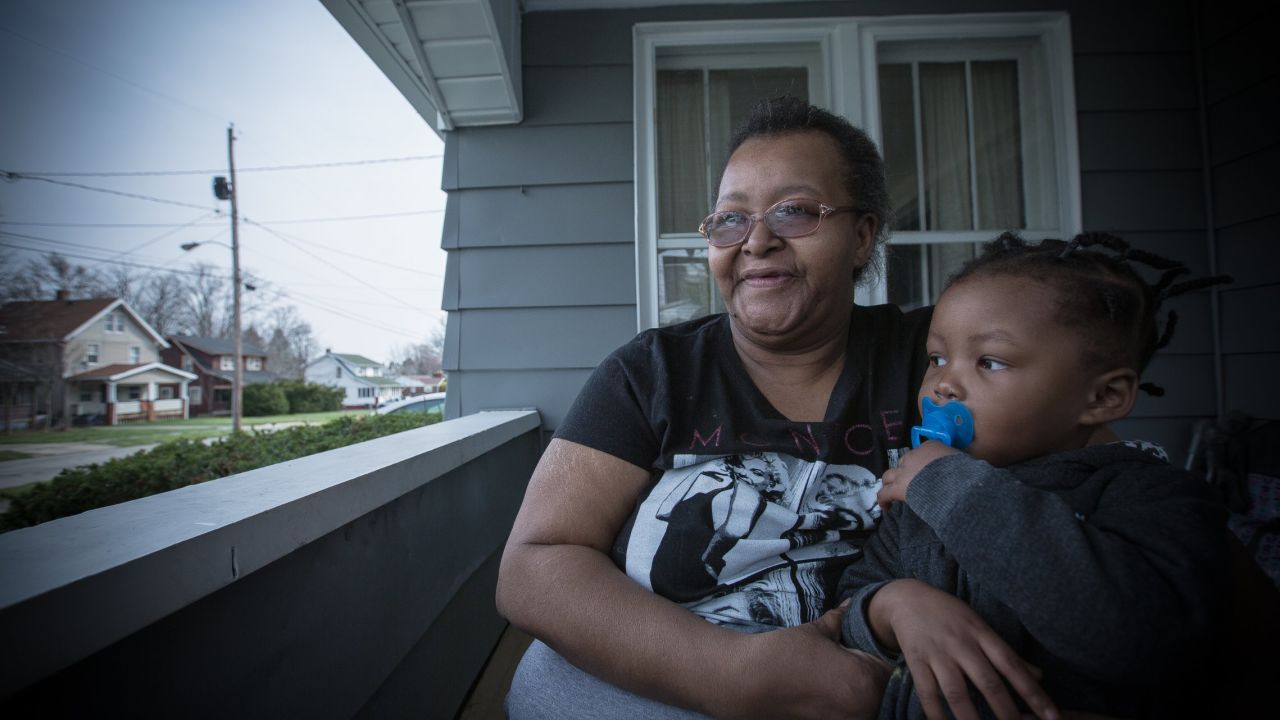 Mabel Neail, 63, has six children, 25 grandchildren and a handful of great-grandchildren. She was born in Youngstown and has lived there her whole life. In the 1980s, she worked at a towel supply company, but she says she hasn't worked since. She says she receives about $700 each month in Supplemental Security Income, $450 of which goes to rent for her home in the south side of Youngstown. Neail voted for Obama and is undecided this year. She says Clinton is a "nice lady and everything," but it's Sanders who she's drawn to on the Democratic side -- even if she can't quite remember his name: "What's his name -- Barney?" Neail likes Sanders' promise of free college because not all of her children were able to go to school. "I like that about him," she said. "A whole lot of people don't go to college maybe because they maybe can't afford it."