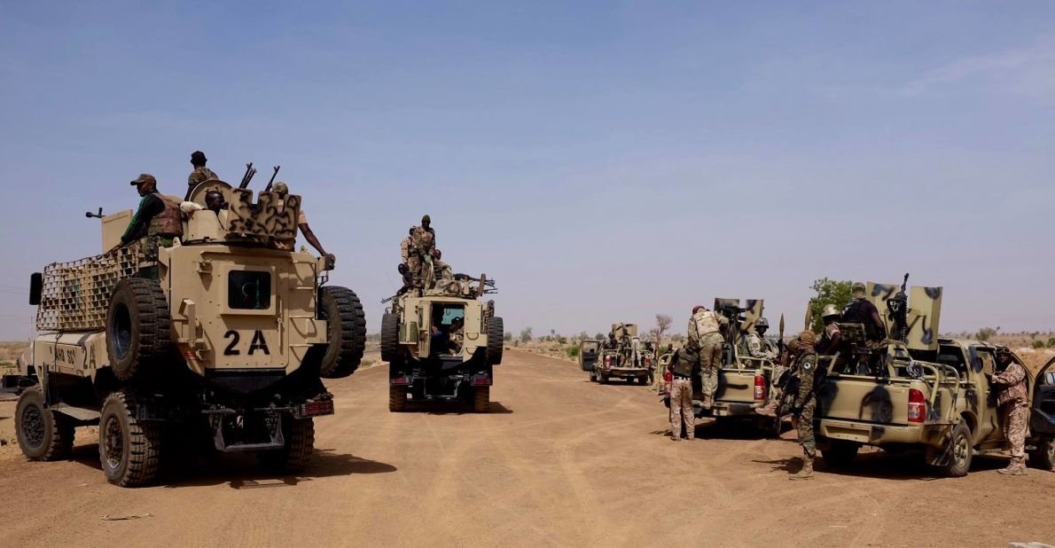 The region's soft sand is ideal for hiding improvised explosive devices, or IEDs. This means the military must travel in heavily armored convoys with mine-proof trucks providing protection from the front. 