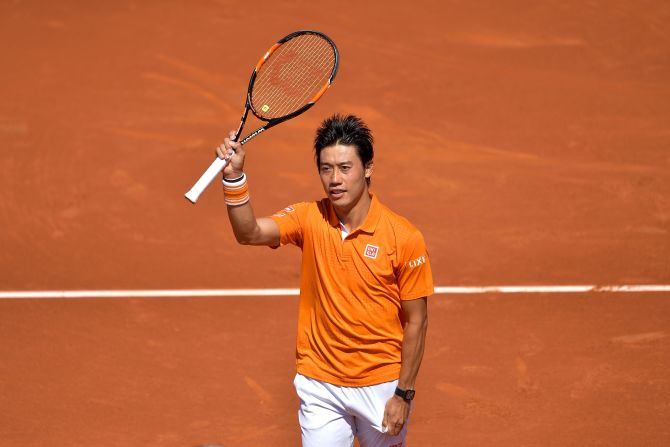 Nishikori overcame Benoit Paire 6-3, 2-6 in Saturday's other semifinal.