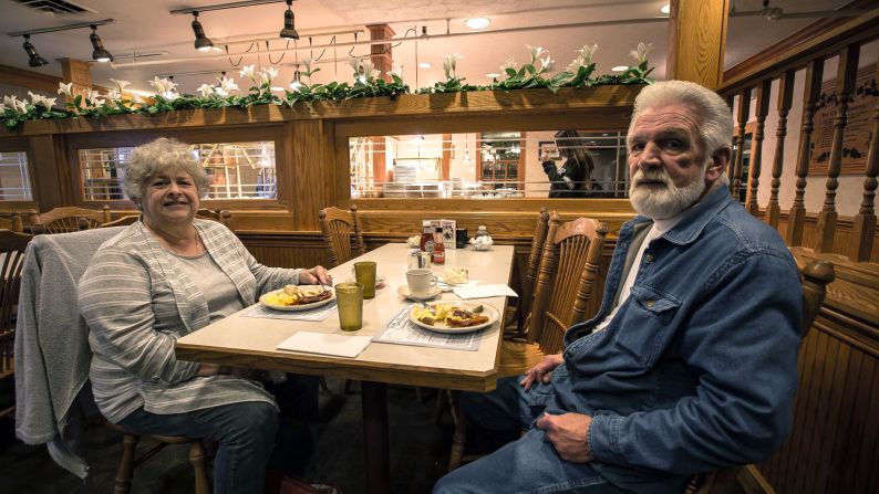 Carolyn and Leroy Halverstadt are in their late 60s and live in East Palestine, south of Youngstown. The retired couple didn't vote in the Ohio primary, and they're still undecided on who to support in the general election. Carolyn Halverstadt is leaning toward Trump. "He's very forceful, but I really think that he would push to get things done," she said over breakfast at the popular Dutch Haus restaurant in Columbiana. Leroy Halverstadt says Trump "might be all right" as president, but he will probably end up supporting Clinton. But he has his reservations. "Even though she lied and all that stuff, I think she knows more than (Trump) does right now," he said. 