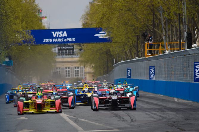 Paris staged its first-ever Formula E race for electric cars at the weekend. 