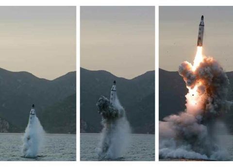 Images published by North Korean state media purport to show a <a href="http://www.cnn.com/2016/04/23/asia/north-korea-launches-missile-from-submarine/">submarine-launched ballistic missile</a> (SLBM) off the eastern coast of the Korean peninsula on Saturday, April 23, 2016. Five days later, South Korea claims the North launched <a href="http://www.cnn.com/2016/04/28/asia/north-korea-failed-missile-launch/index.html">two more missiles on April 28 that failed.</a>