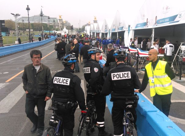 There was "a high-level security presence" at the Paris ePrix. The French capital was the target of terror attacks last November and remains on high alert.