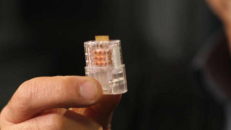 Each lab-on-a-chip is primed with genetic sequences found in people predisposed to certain diseases, or illnesses, ready to identify if someone carries the genes involved. Tests using the chip can be undertaken at a clinic, a patient's home, or in remote locations far from medical facilities.