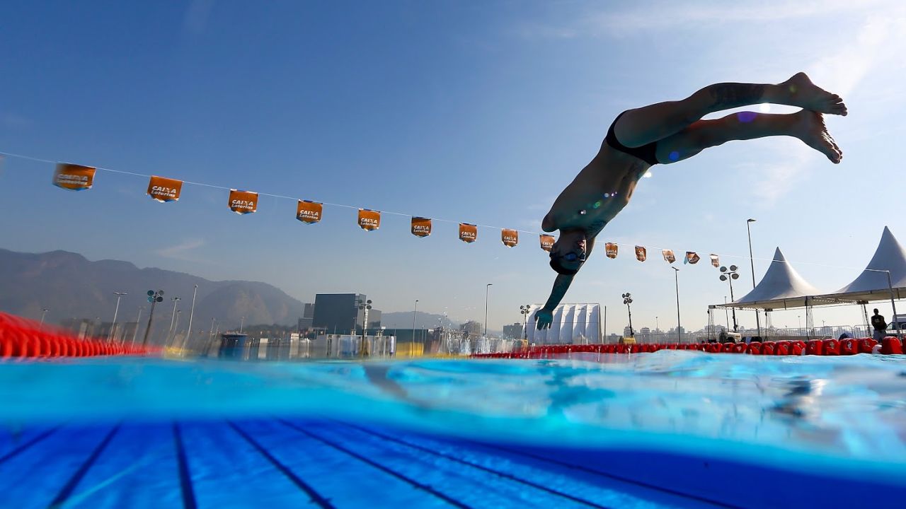 Mexican Paralympic swimmer Luis Armando Andrade Guillen at a Rio test event last week. There are 133 days until the Rio Paralympics begin.