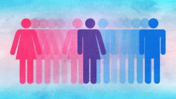Transgender bathroom illustration