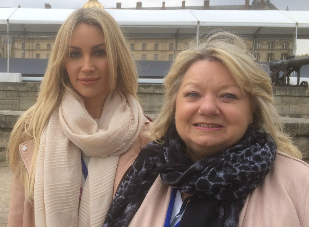 The mother of DS Virgin Racing driver Sam Bird was in town to support her son, alongside his girlfriend Hollie (left).  <br /><br />"I think Formula E is brilliant. I love the social media interaction with fans. It's opened up the whole new word of electric cars to a whole new audience. It's the racing of the future -- it's so much more fan friendly, it's more interesting than other forms of racing," Diane says. <br />"What could be better than Paris and London? They are very special. Sam's loving it!"