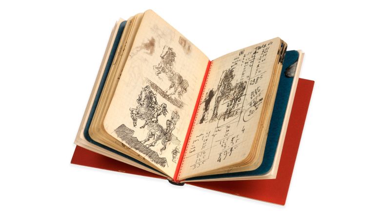 Sotheby's Paris is set to auction a previously unpublished autograph diary belonging to Surrealist artist Salvador Dali. The diary, predicted to sell for $45,000-$56,000, contains original drawings, artistic observations and expenses.