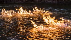 australia river 'on fire'