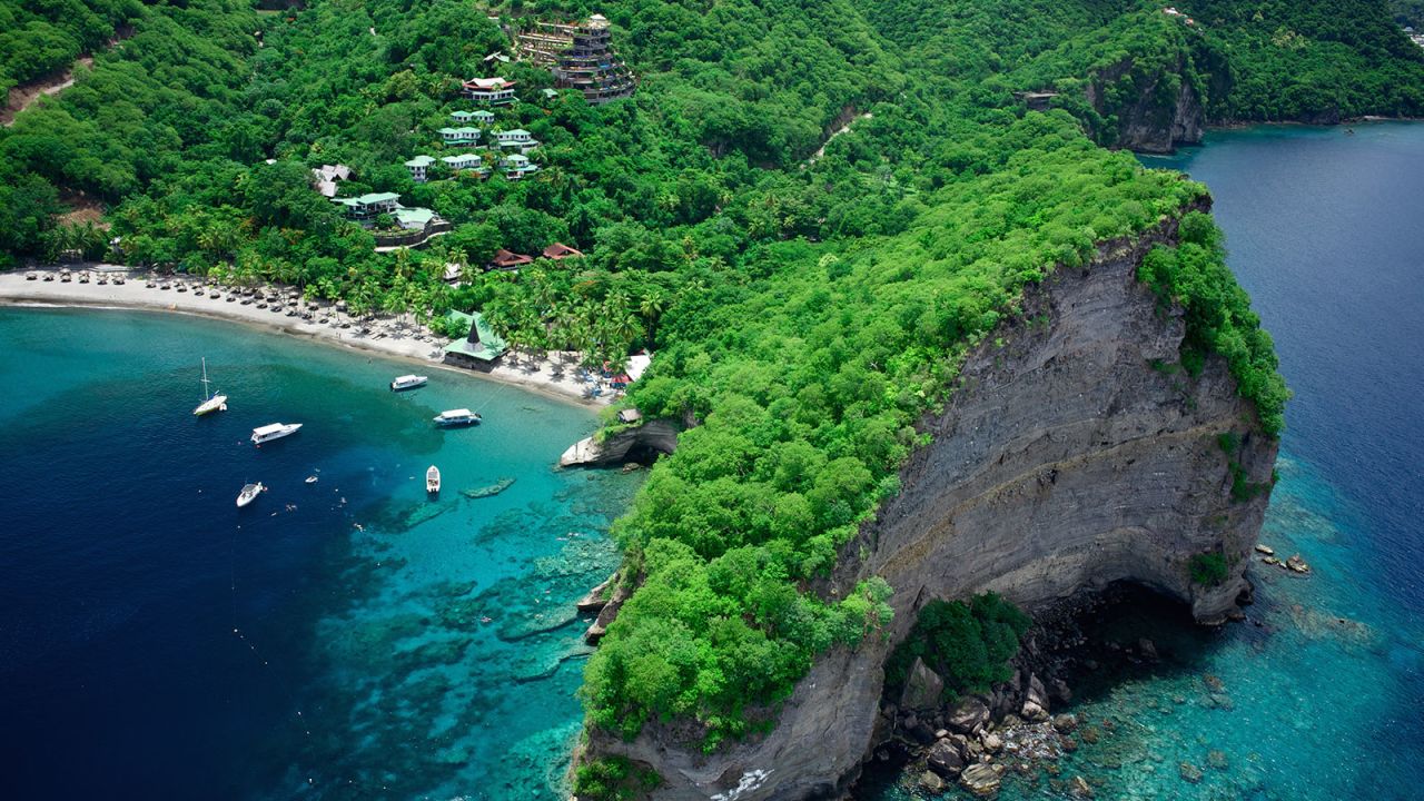 St. Lucia's marine ecosystem is home to more than 100 species of fish.