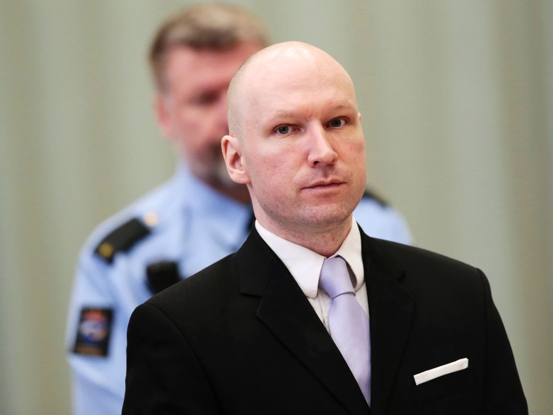 Anders Behring Breivik appears in court in April 2016.