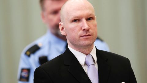Anders Behring Breivik appears in court in April 2016.