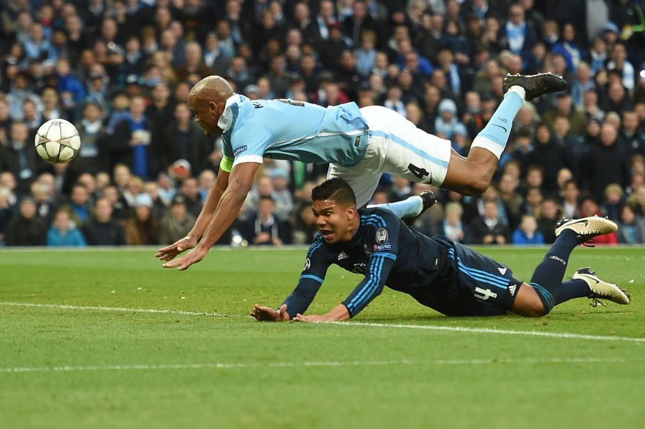 Manchester City captain Vincent Kompany tried to force the issue but to no avail. City lost David Silva to injury before the break as the first half ended goalless.