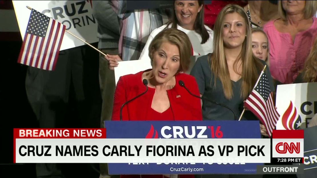 Former HP CEO and Republican Presidential Candidate Carly Fiorina