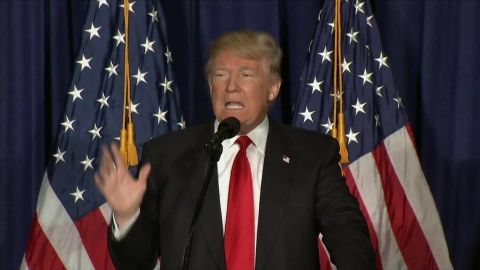 Donald Trump, giving a major foreign policy speech Wednesday in Washington, D.C.