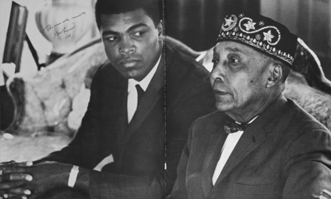 Ali with Elijah Muhammad -- who gave him his new name.